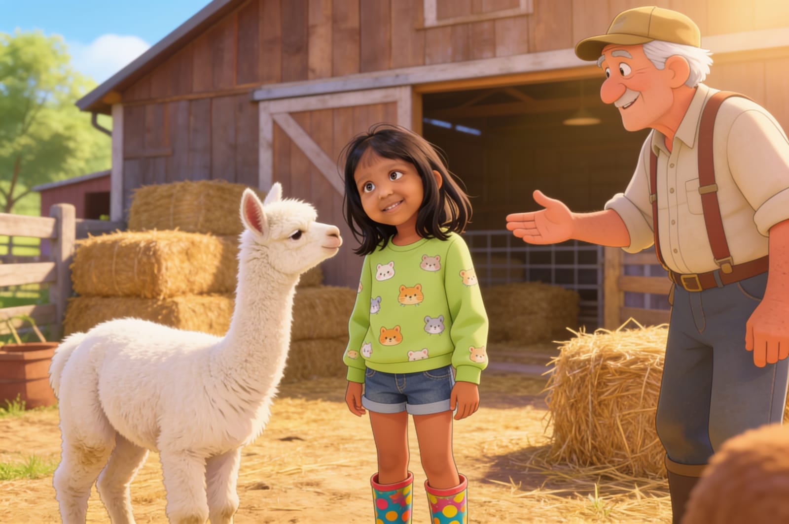 Aahana's Alpaca Adventure in Peru — illustration for page 6