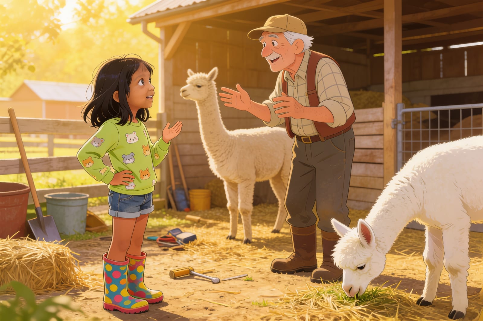 Aahana's Alpaca Adventure in Peru — illustration for page 7