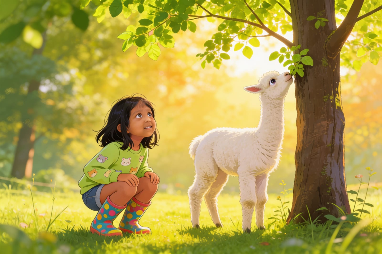 Aahana's Alpaca Adventure in Peru — illustration for page 9