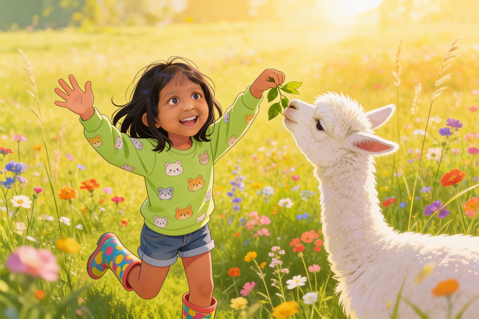 Aahana's Alpaca Adventure in Peru — illustration for page 10
