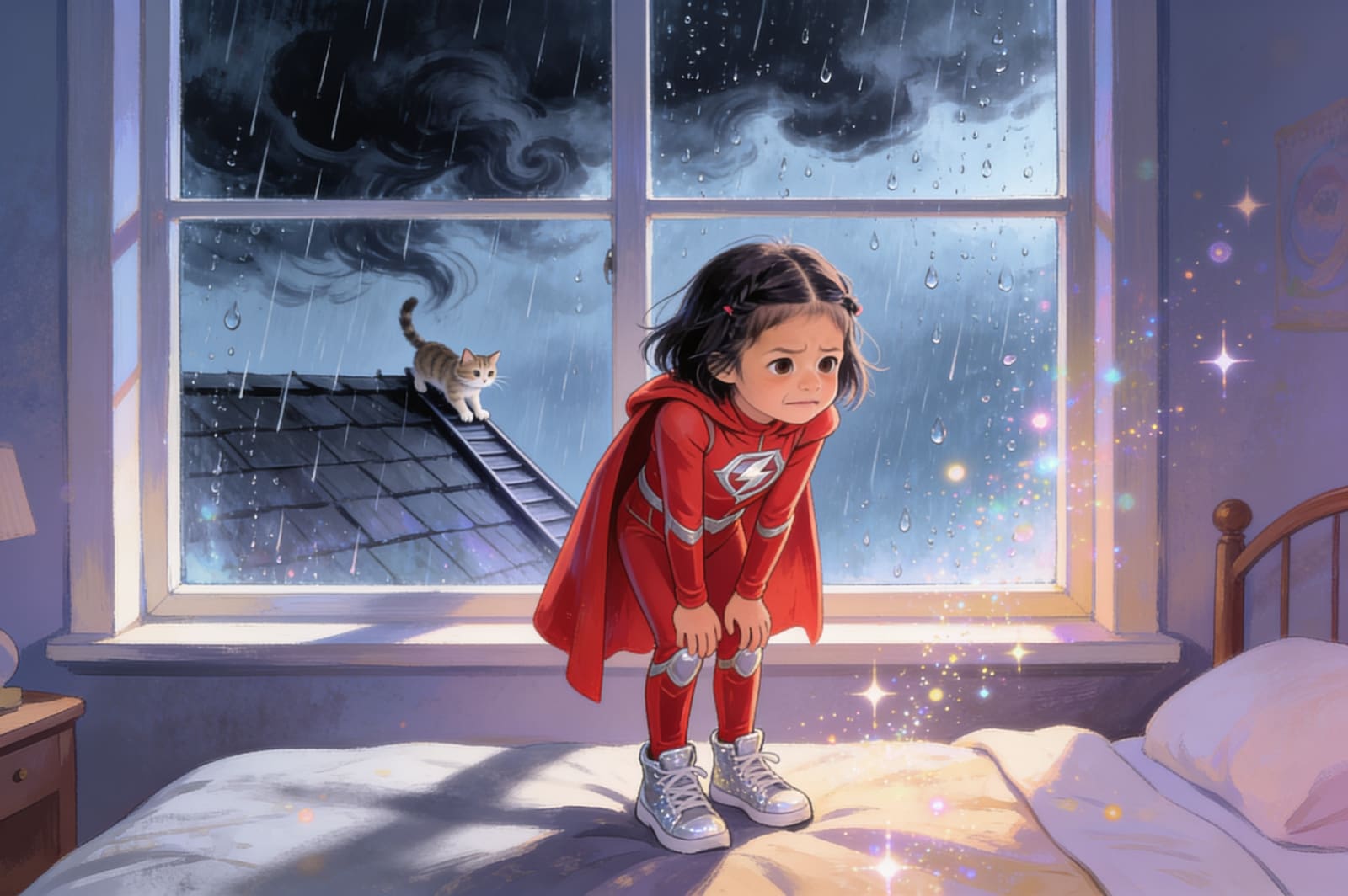 Pavika the Brave: Storm & the Cat — illustration for page 1