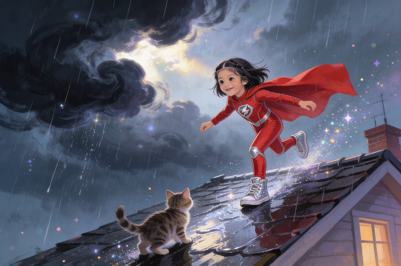 Pavika the Brave: Storm & the Cat — illustration for page 4