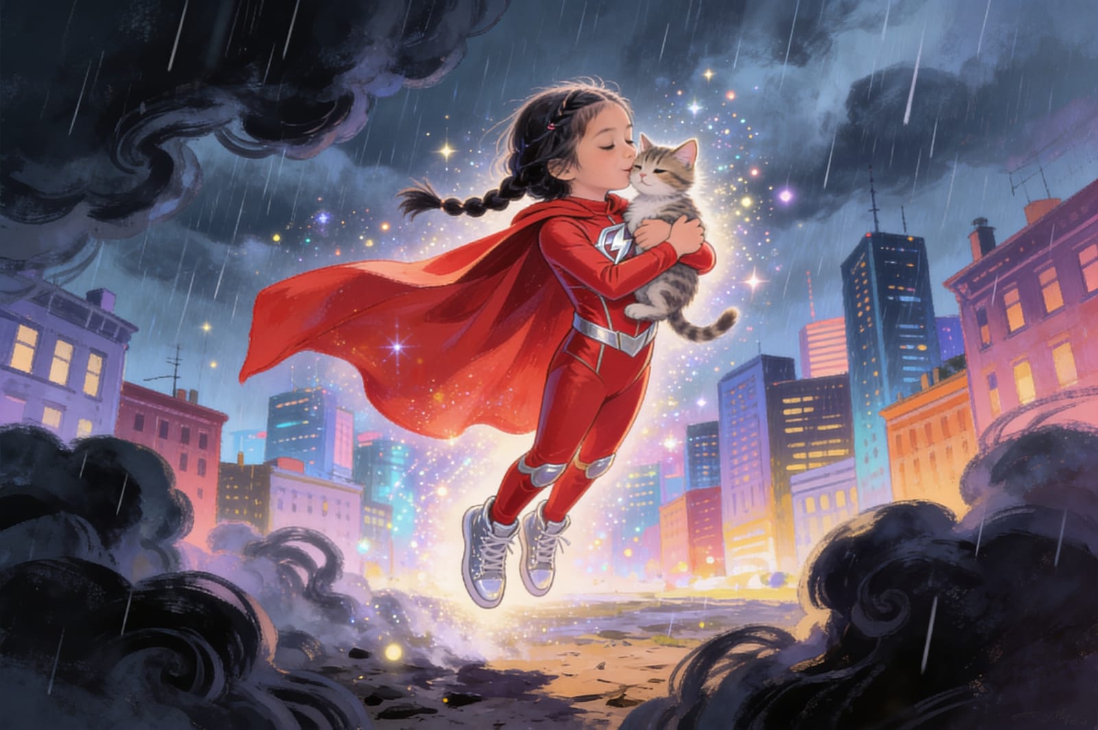 Pavika the Brave: Storm & the Cat — illustration for page 6