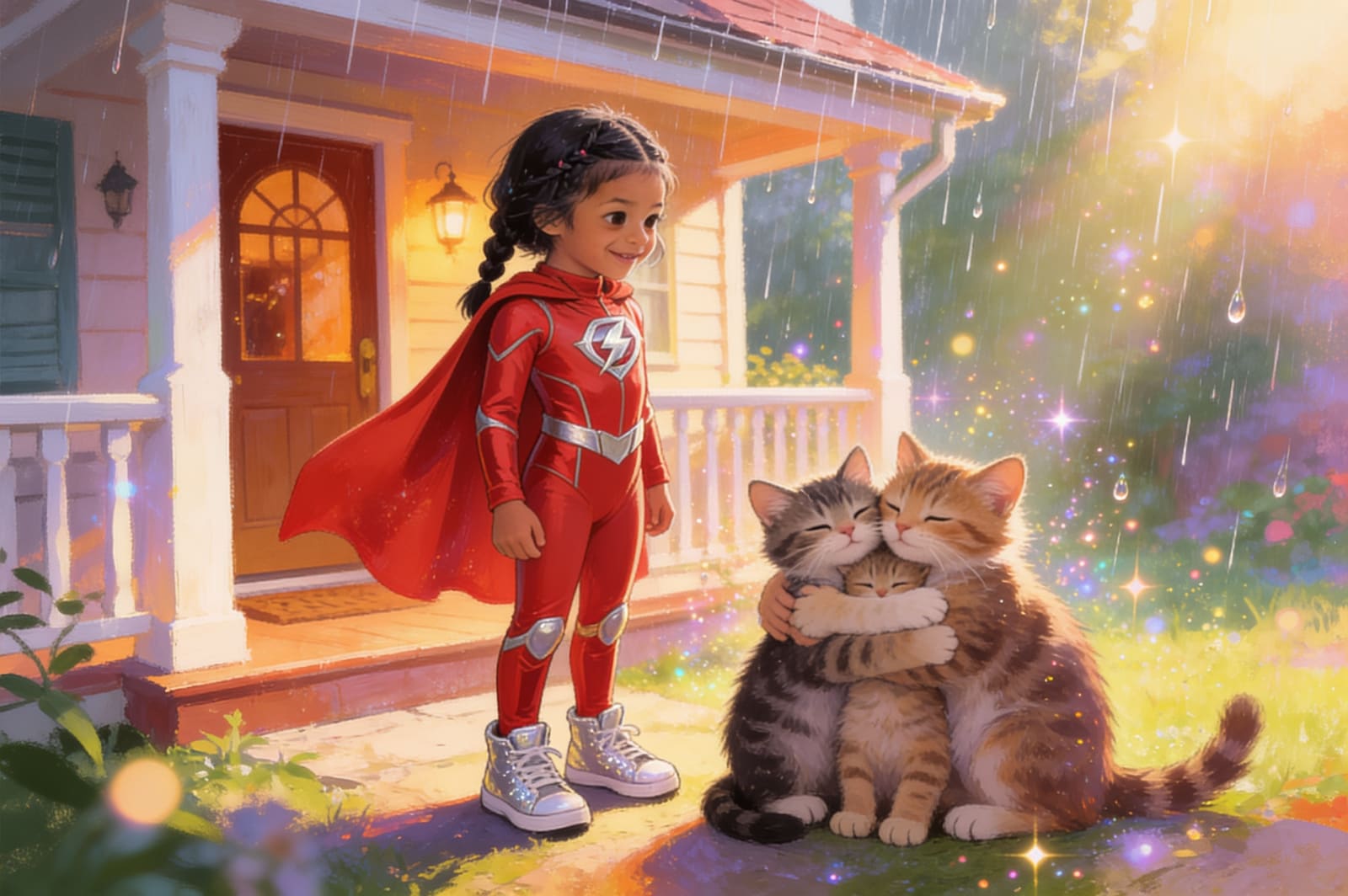 Pavika the Brave: Storm & the Cat — illustration for page 8