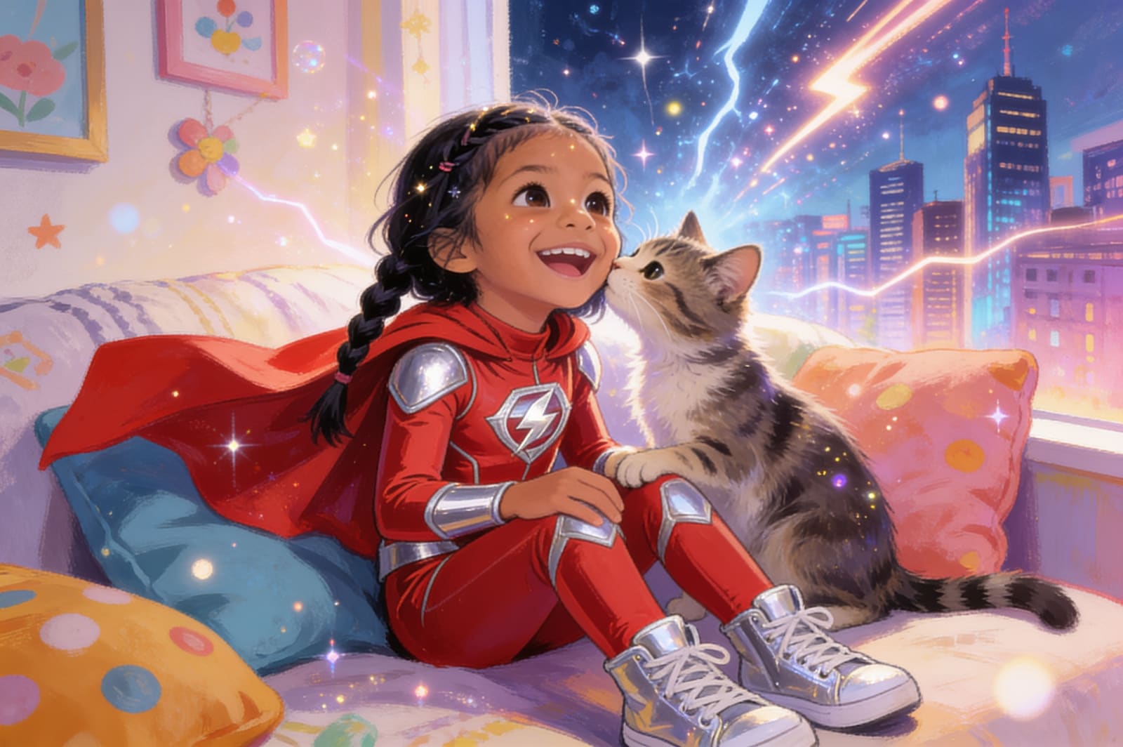 Pavika the Brave: Storm & the Cat — illustration for page 13
