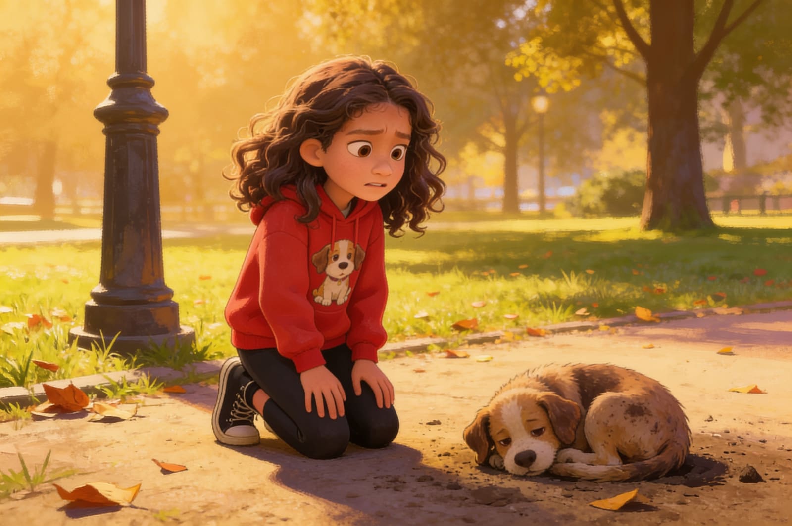 Shahira and the Little Lost Puppy — illustration for page 2
