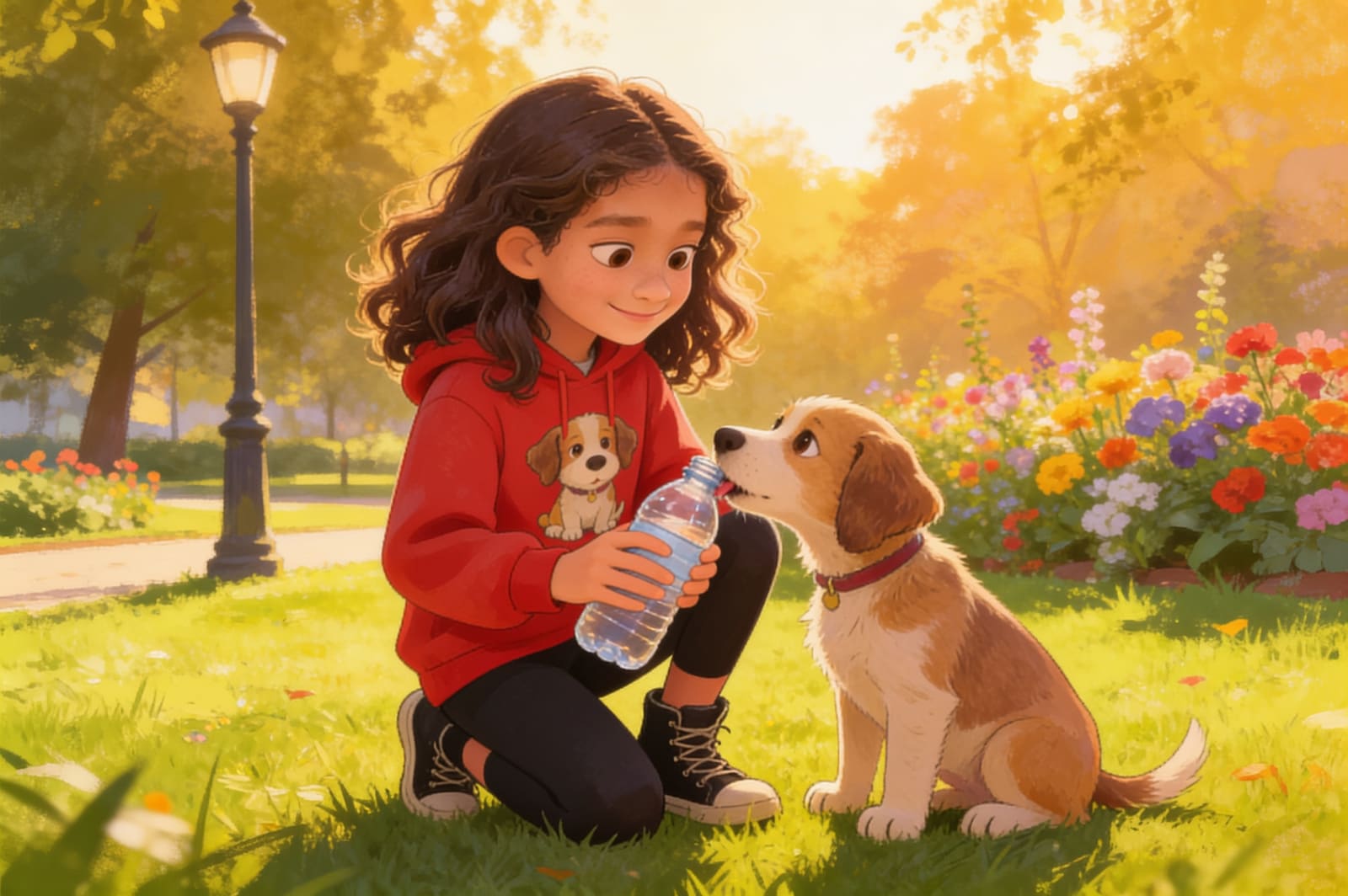 Shahira and the Little Lost Puppy — illustration for page 4