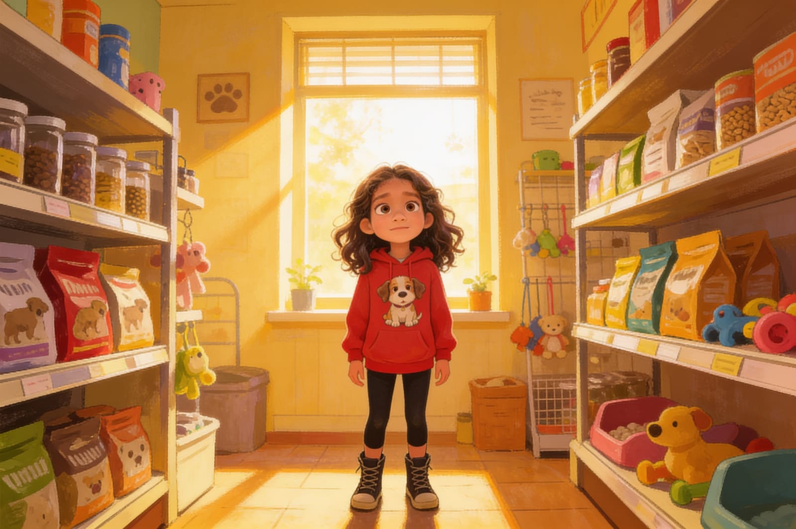 Shahira and the Little Lost Puppy — illustration for page 7
