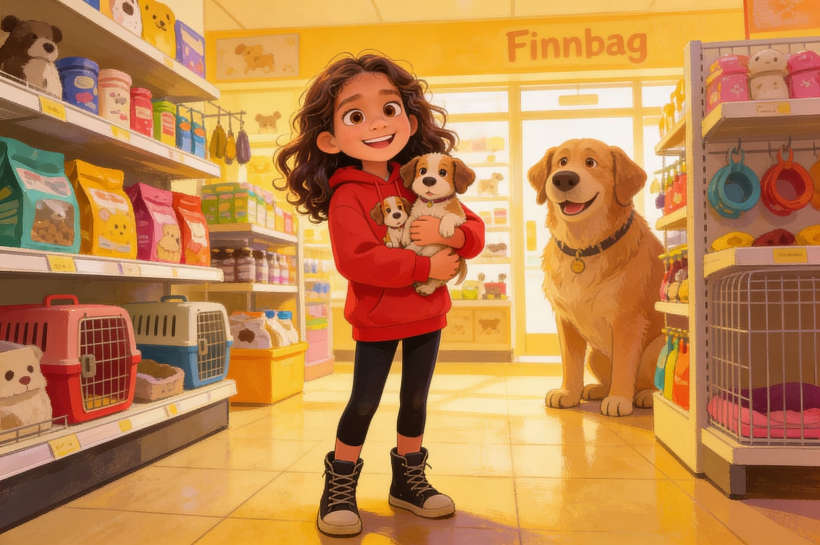 Shahira and the Little Lost Puppy — illustration for page 8