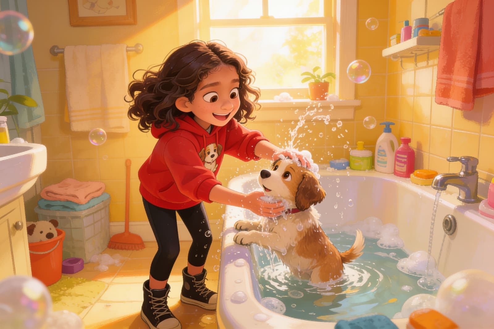 Shahira and the Little Lost Puppy — illustration for page 12