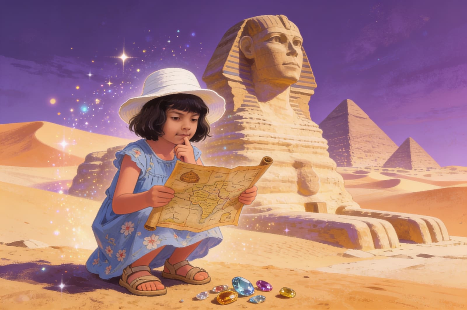 Raisha's Egyptian Adventure — illustration for page 9