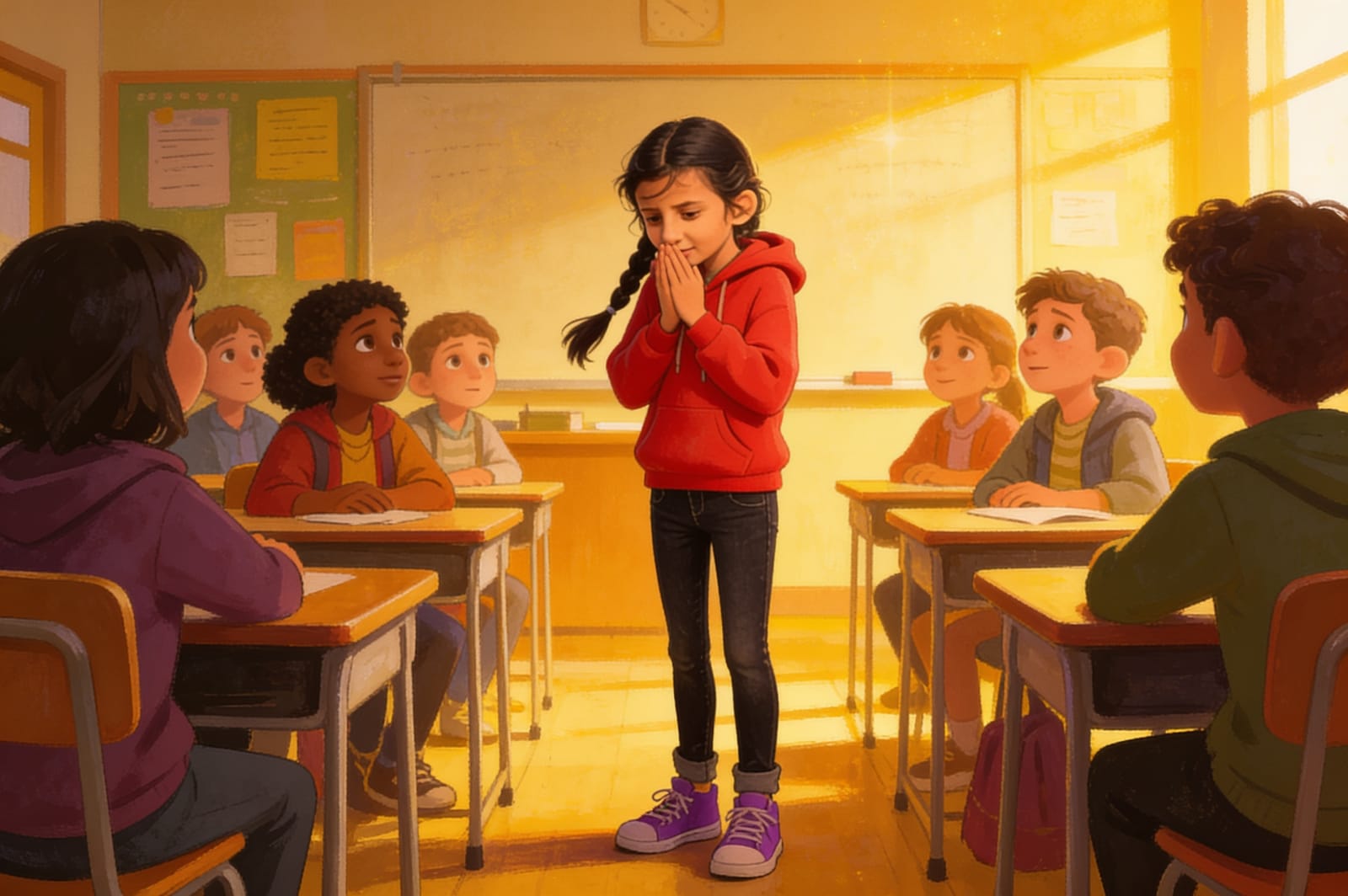 Myra's New Beginning — illustration for page 14
