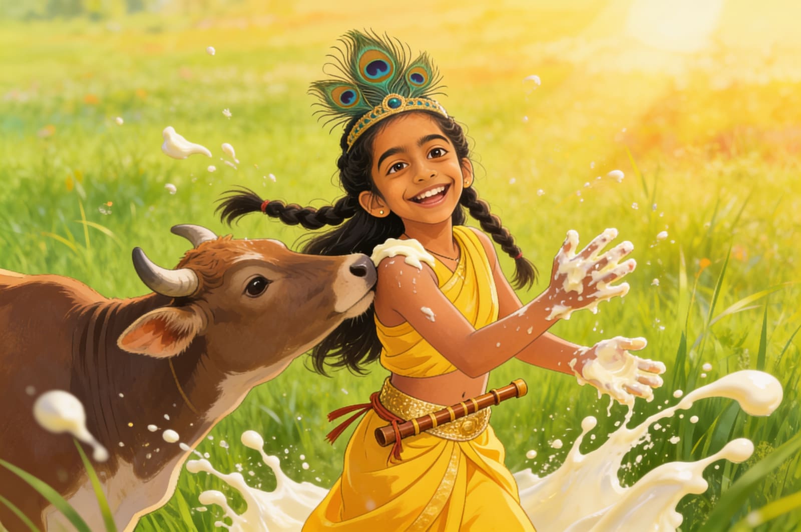 Amyra's Janmashtami Adventure — illustration for page 5