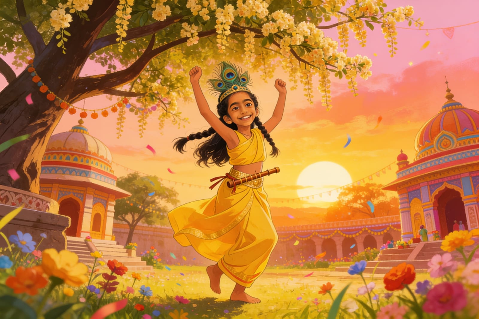 Amyra's Janmashtami Adventure — illustration for page 8