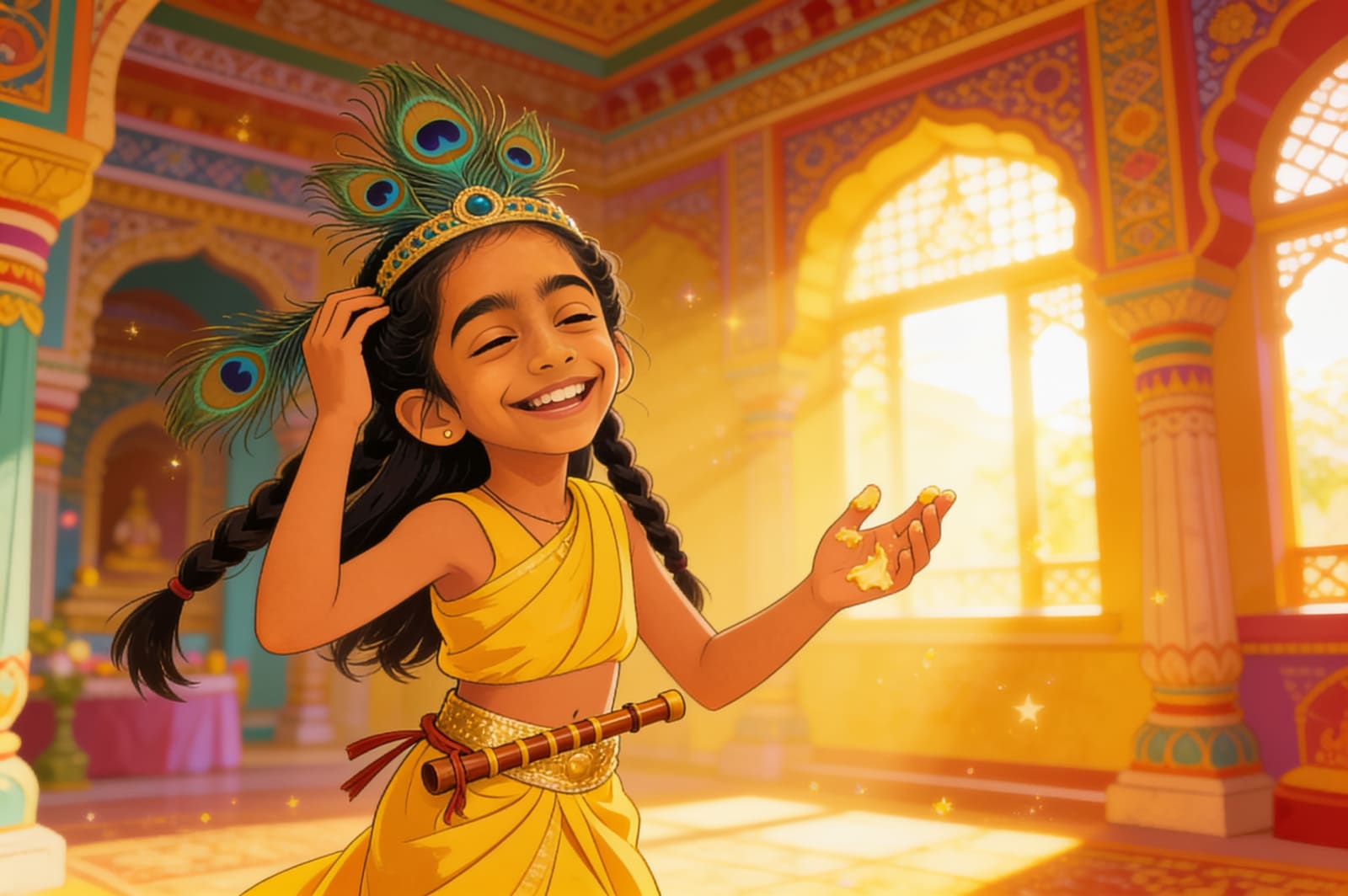 Amyra's Janmashtami Adventure — illustration for page 12