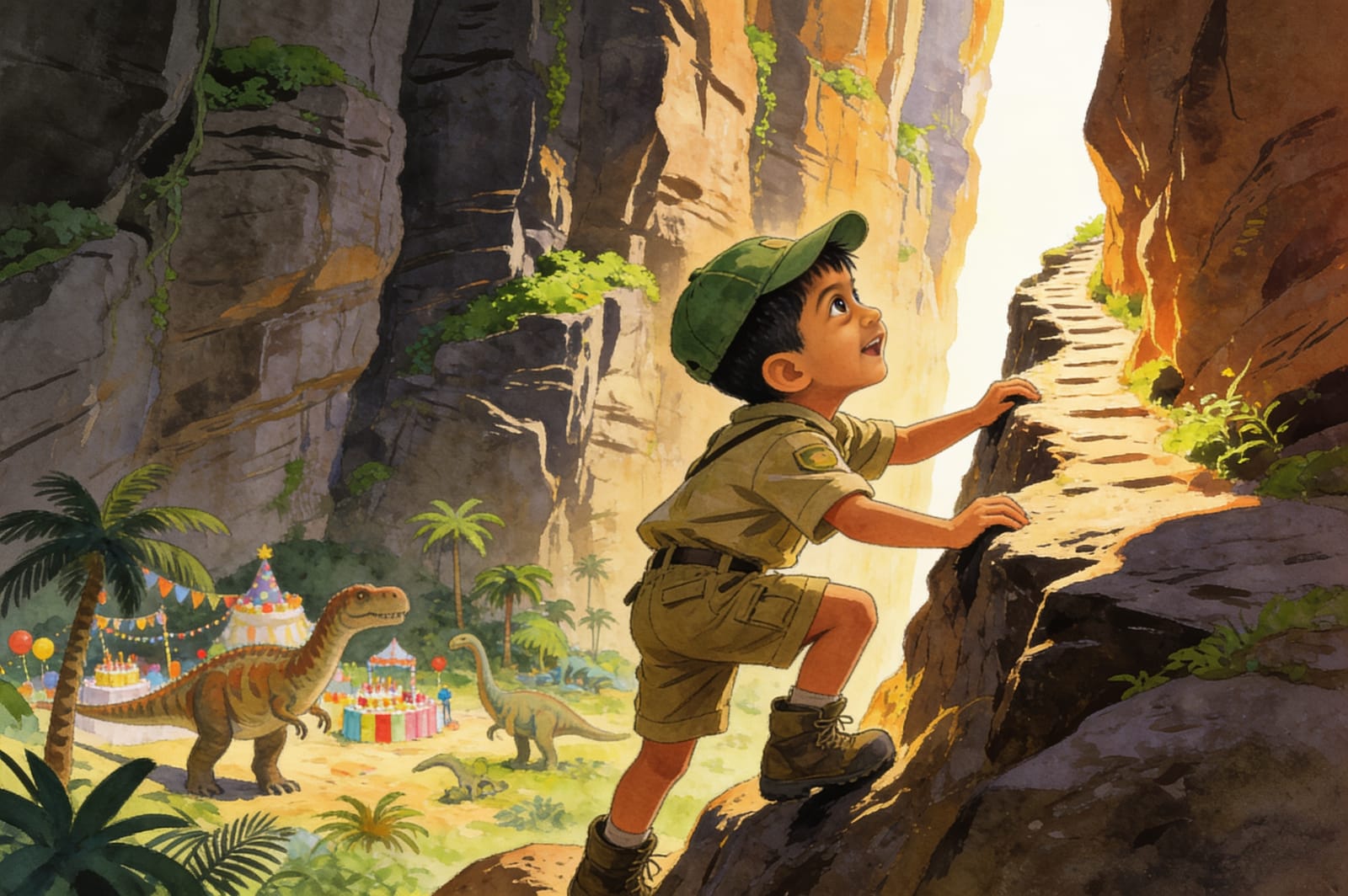 Ivan's Triceratops Adventure — illustration for page 7