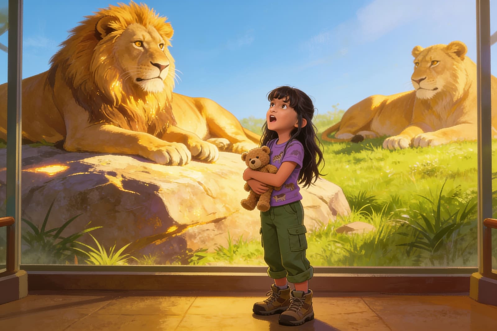 Aira's Great Zoo Adventure — illustration for page 2