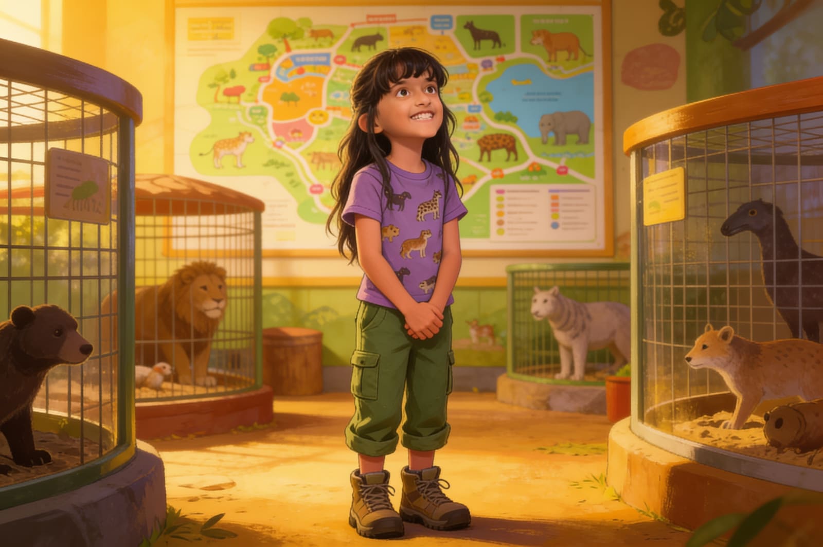 Aira's Great Zoo Adventure — illustration for page 6