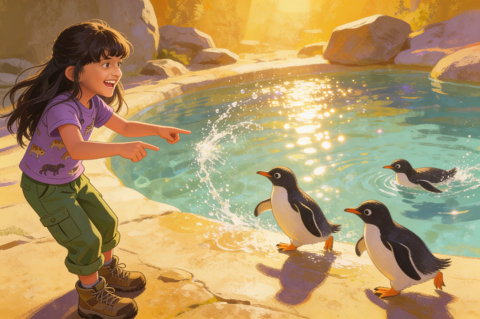 Aira's Great Zoo Adventure — illustration for page 7