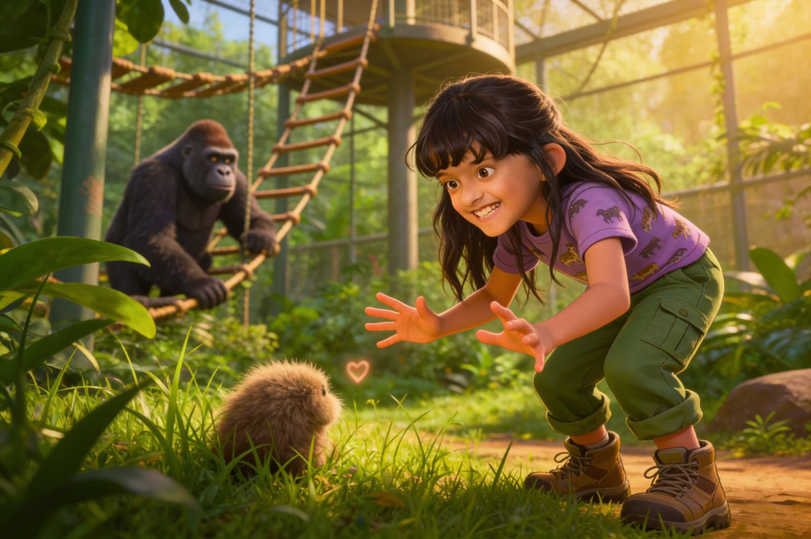 Aira's Great Zoo Adventure — illustration for page 10