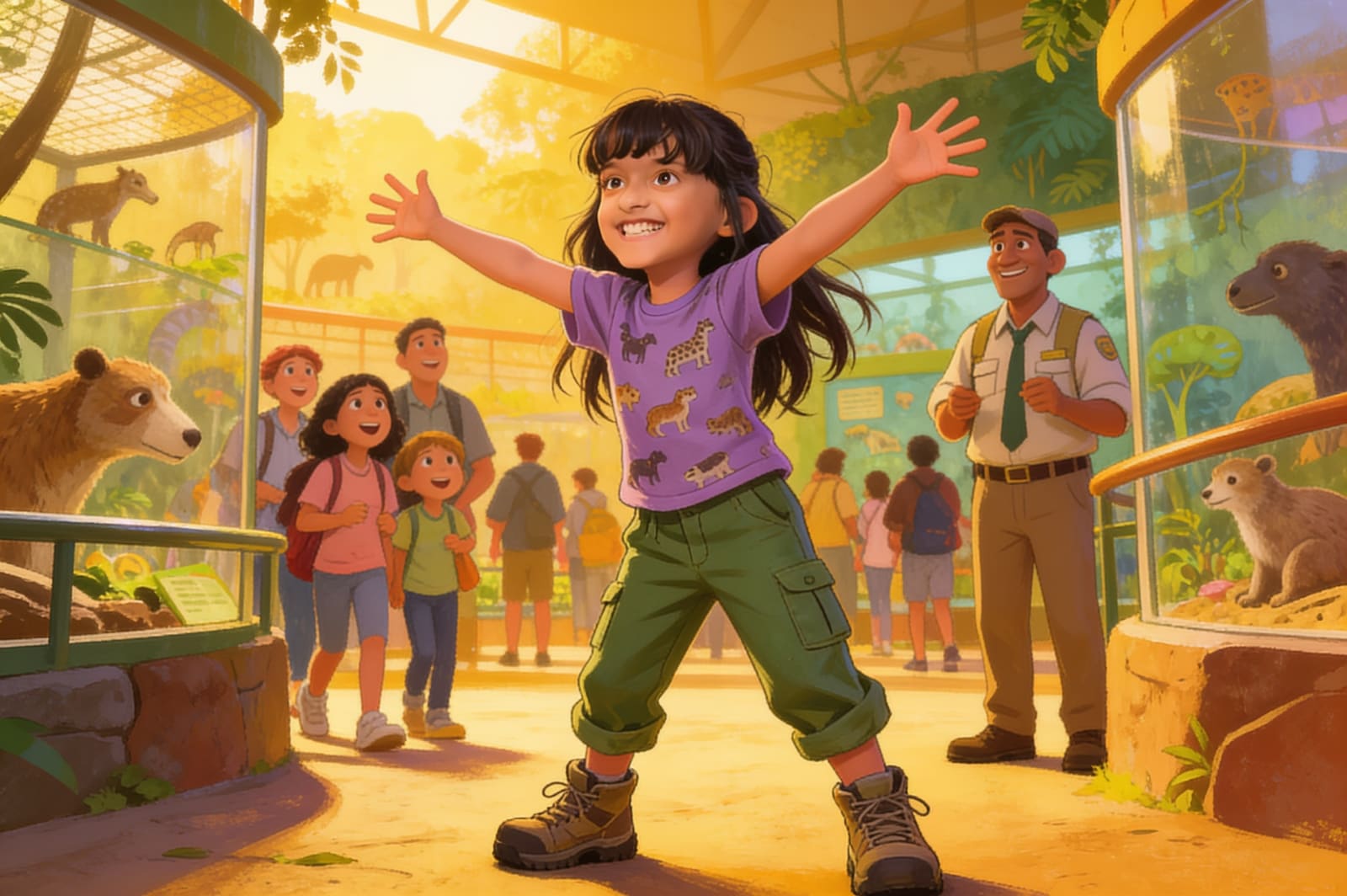 Aira's Great Zoo Adventure — illustration for page 13