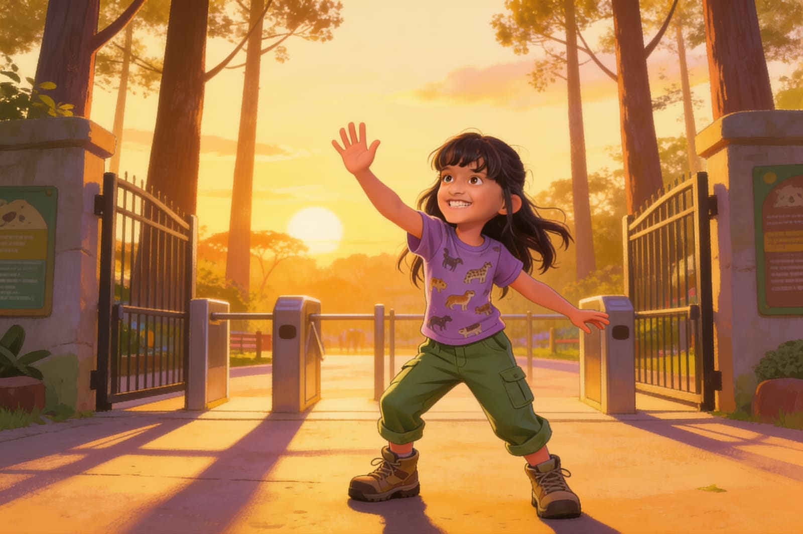Aira's Great Zoo Adventure — illustration for page 14
