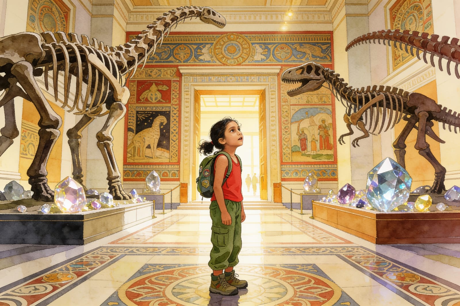 Shanti's Museum Adventure — illustration for page 2