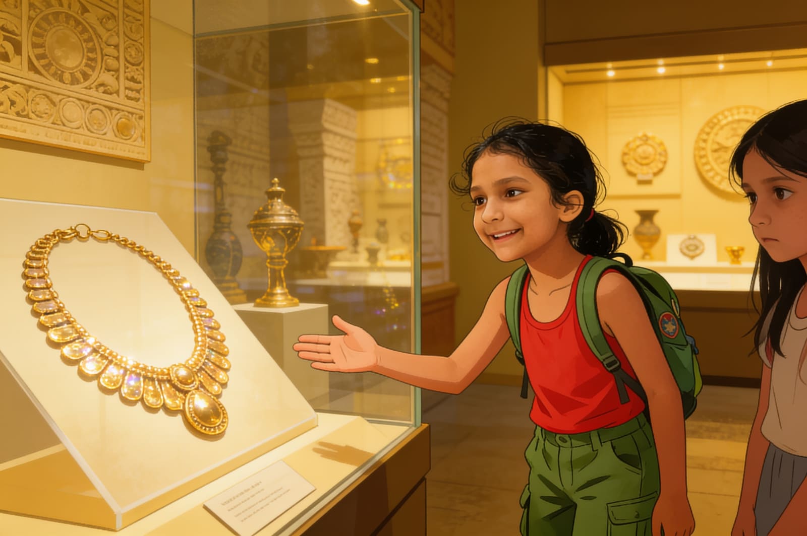 Shanti's Museum Adventure — illustration for page 4