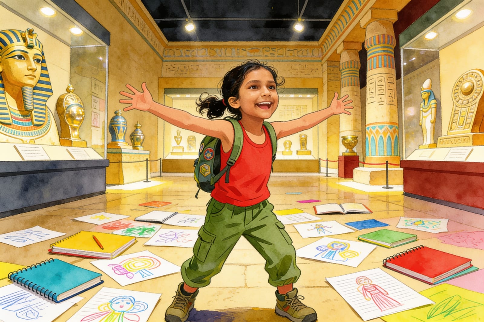 Shanti's Museum Adventure — illustration for page 5