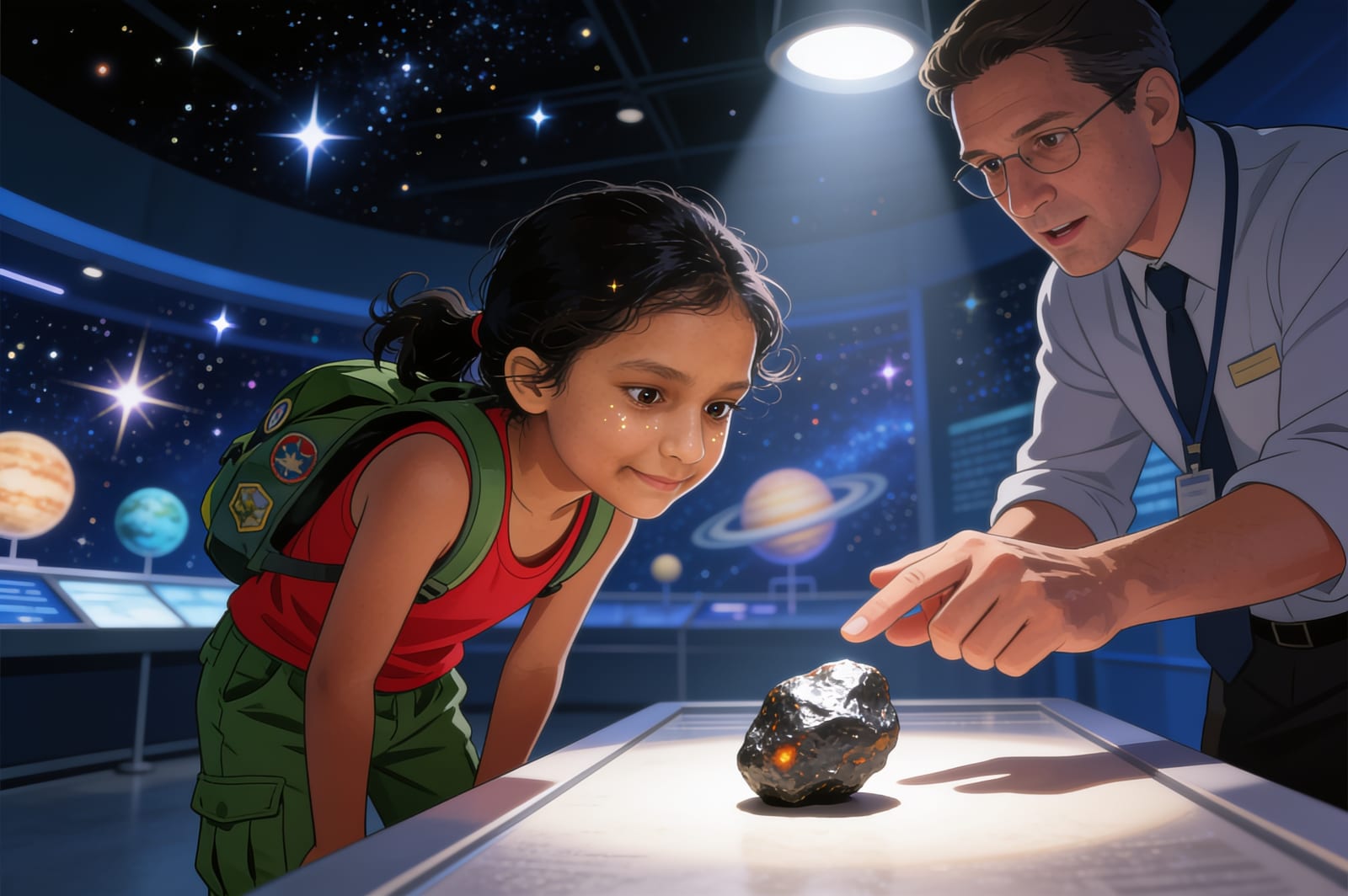 Shanti's Museum Adventure — illustration for page 9