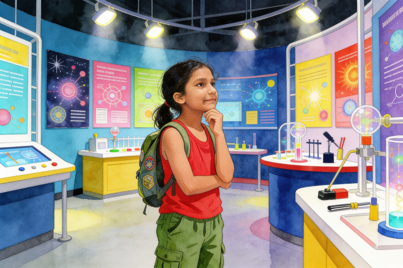 Shanti's Museum Adventure — illustration for page 12