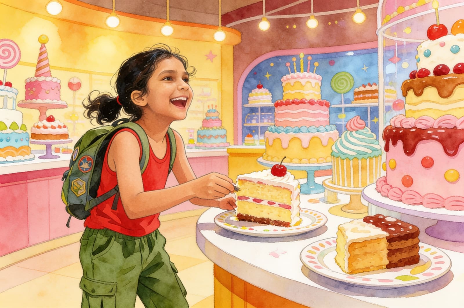 Shanti's Museum Adventure — illustration for page 14