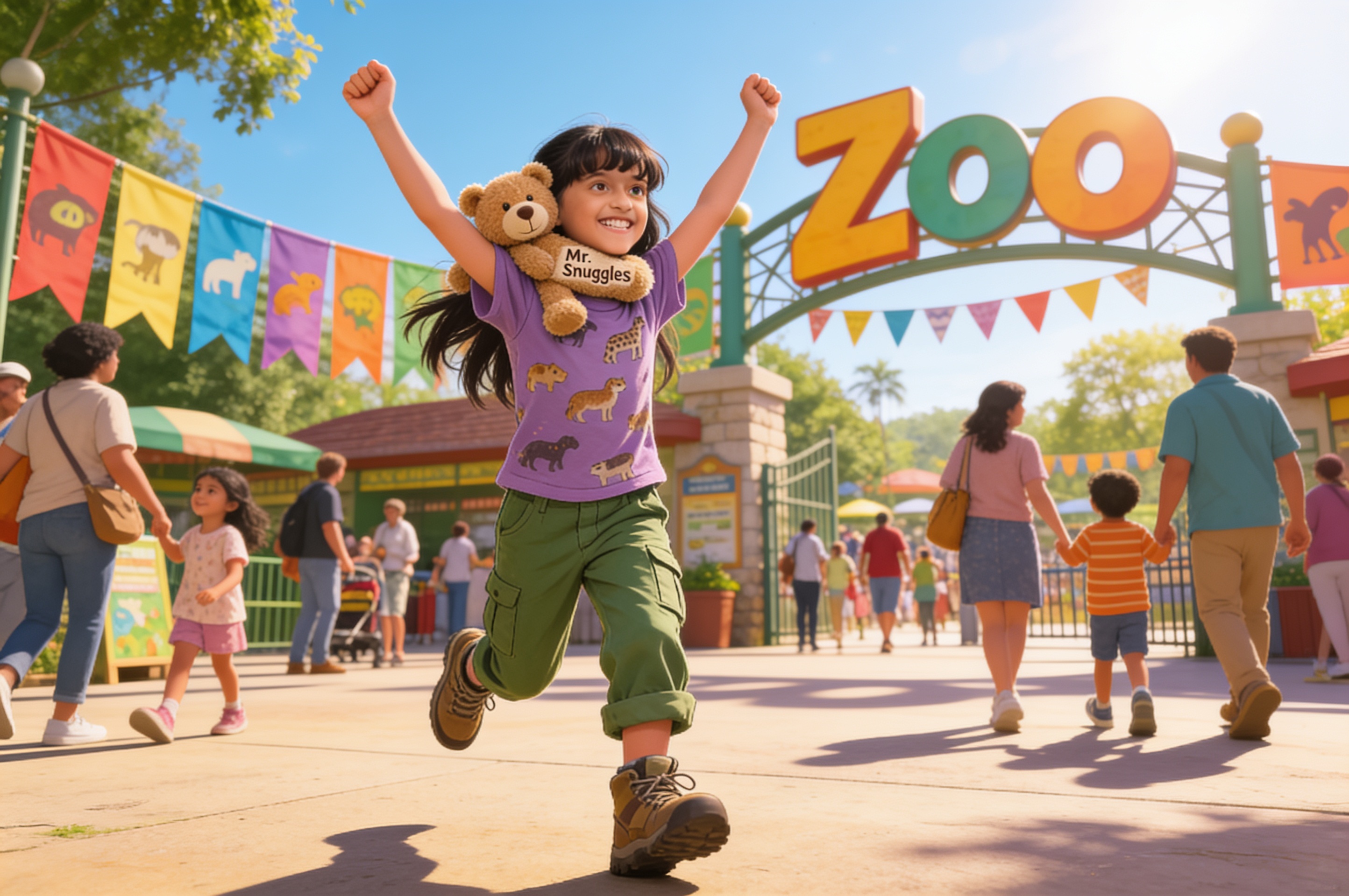 Aira's Great Zoo Adventure — illustration for page 1