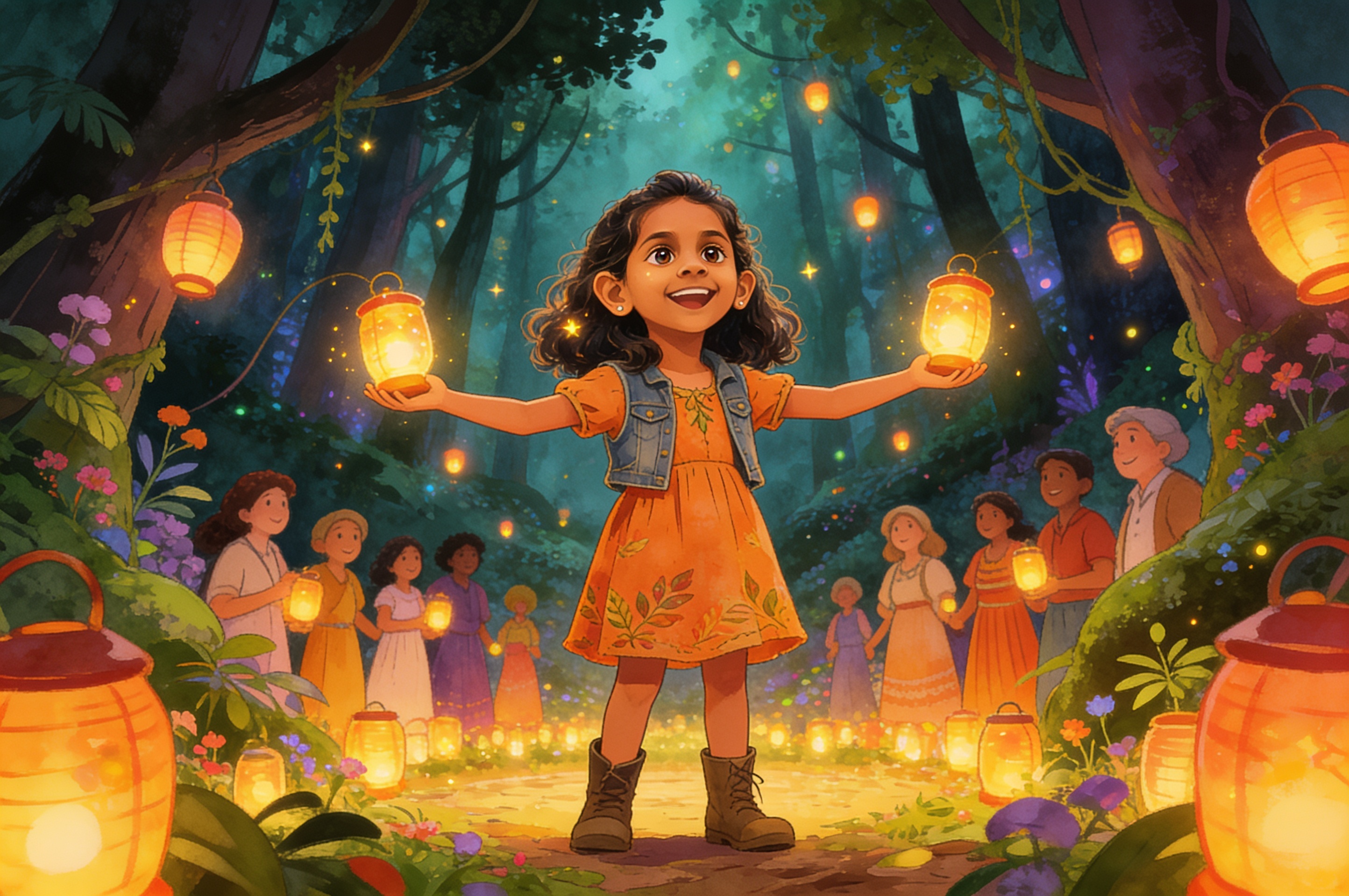 The Forgotten Lantern Festival: A Story for Jia — illustration for page 16