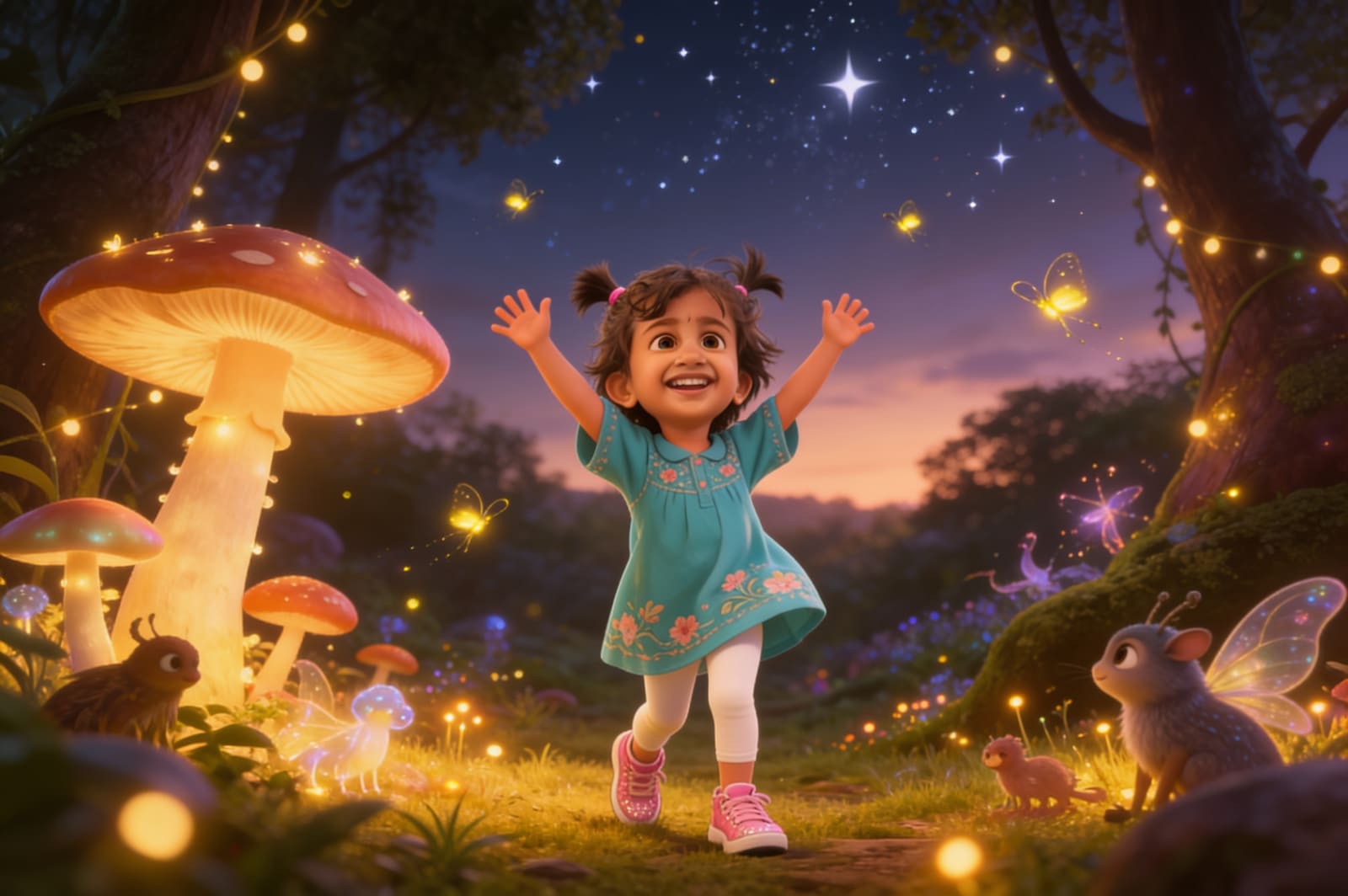 Firefly Bedtime: A Story for Sia — illustration for page 3