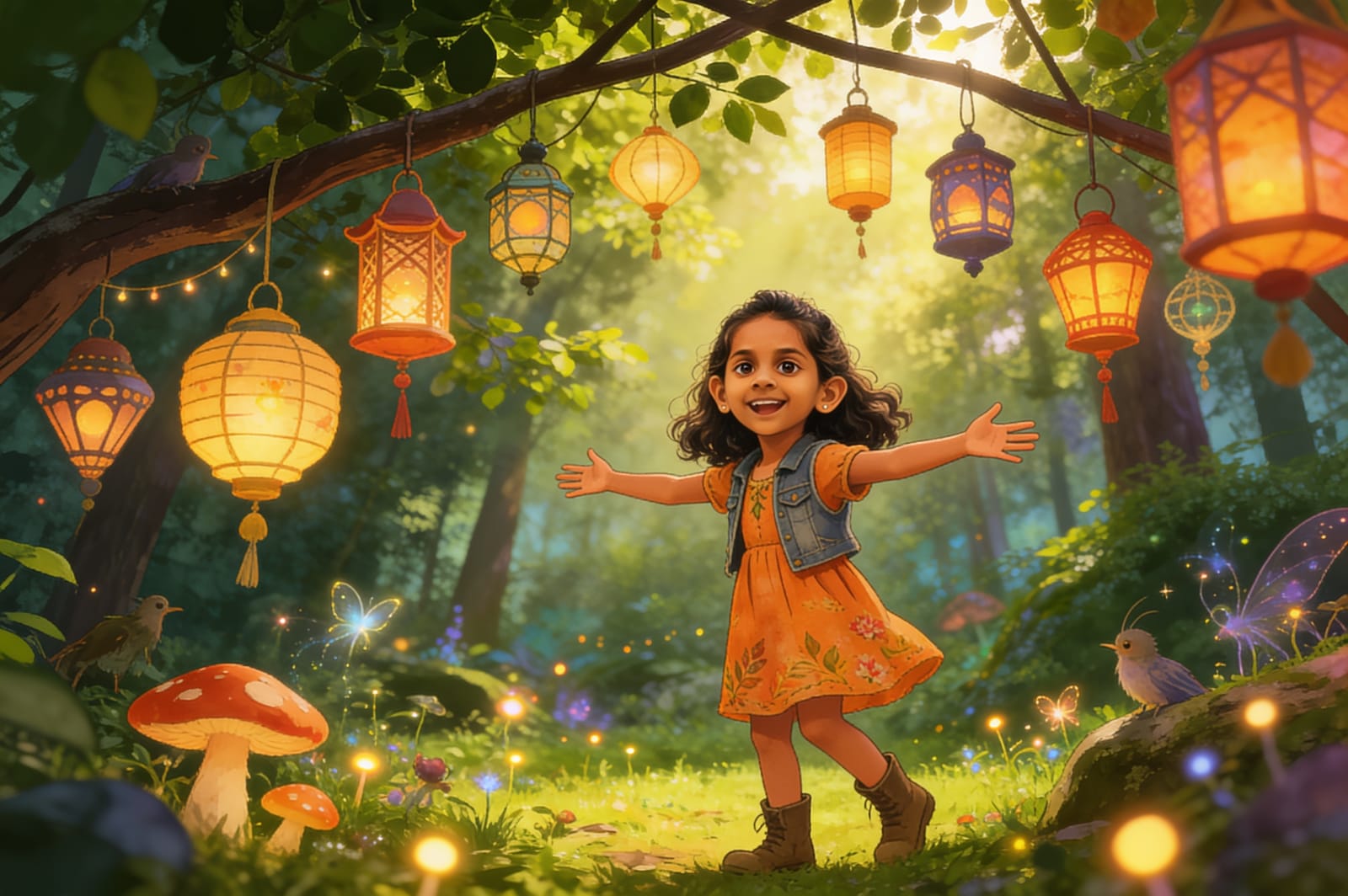 The Forgotten Lantern Festival: A Story for Jia — illustration for page 5