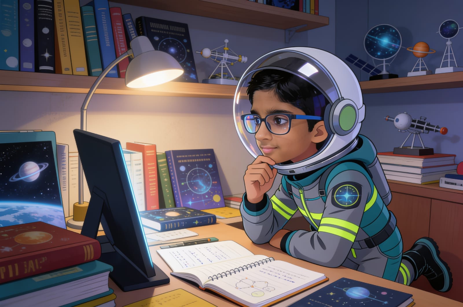 Aagaz and the Distress Call from Europa — illustration for page 15