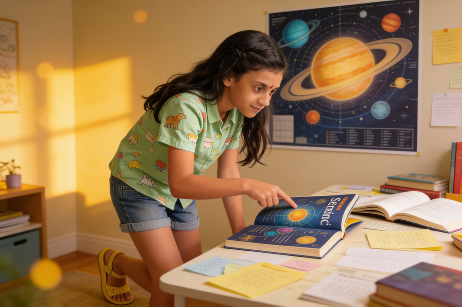 Anaya's Journey to the Top of Class 6 — illustration for page 7