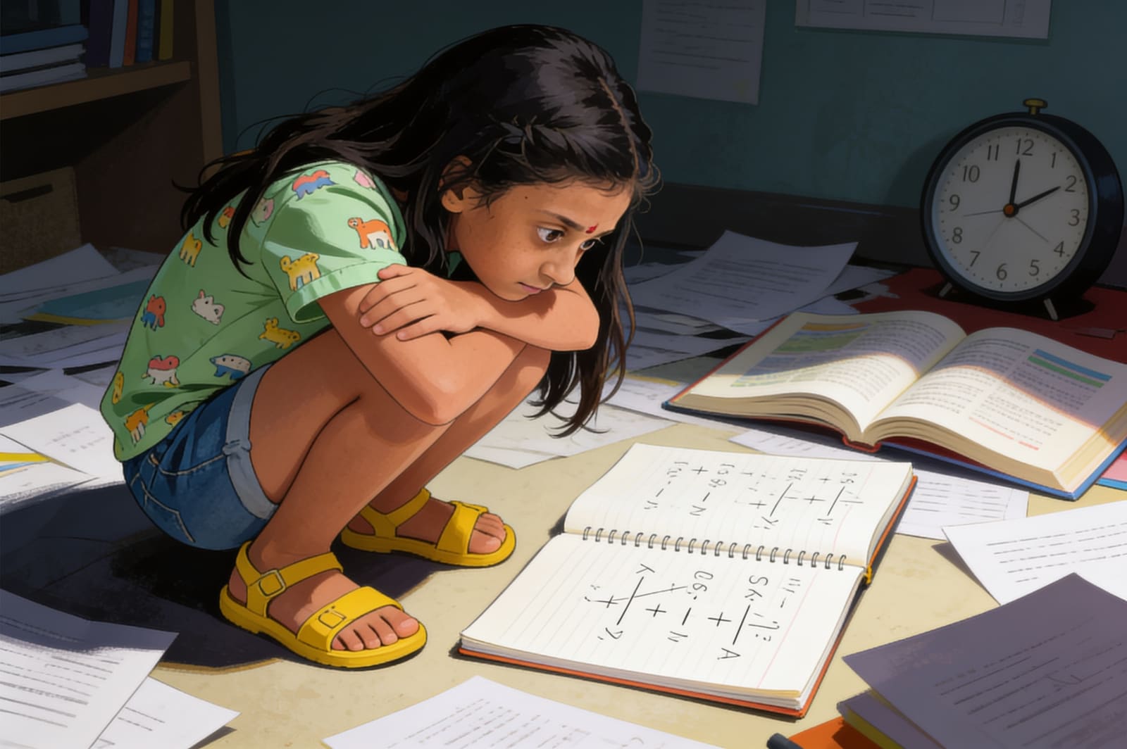 Anaya's Journey to the Top of Class 6 — illustration for page 8