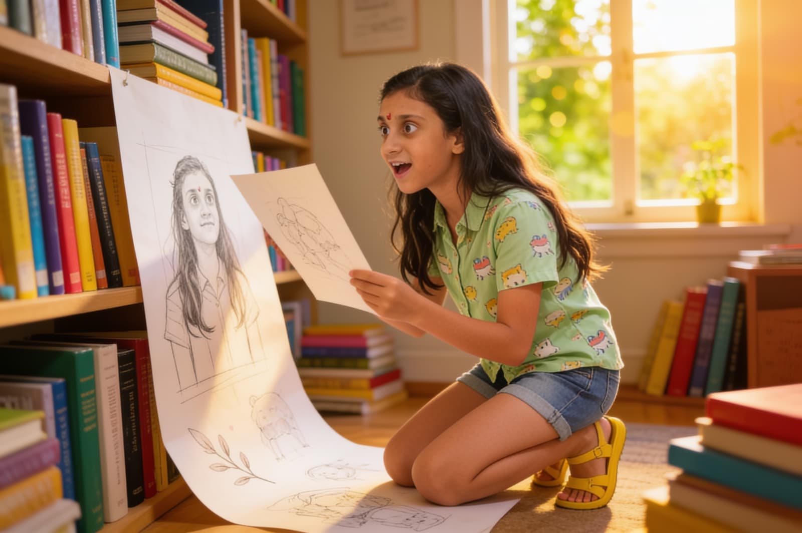 Anaya's Journey to the Top of Class 6 — illustration for page 9