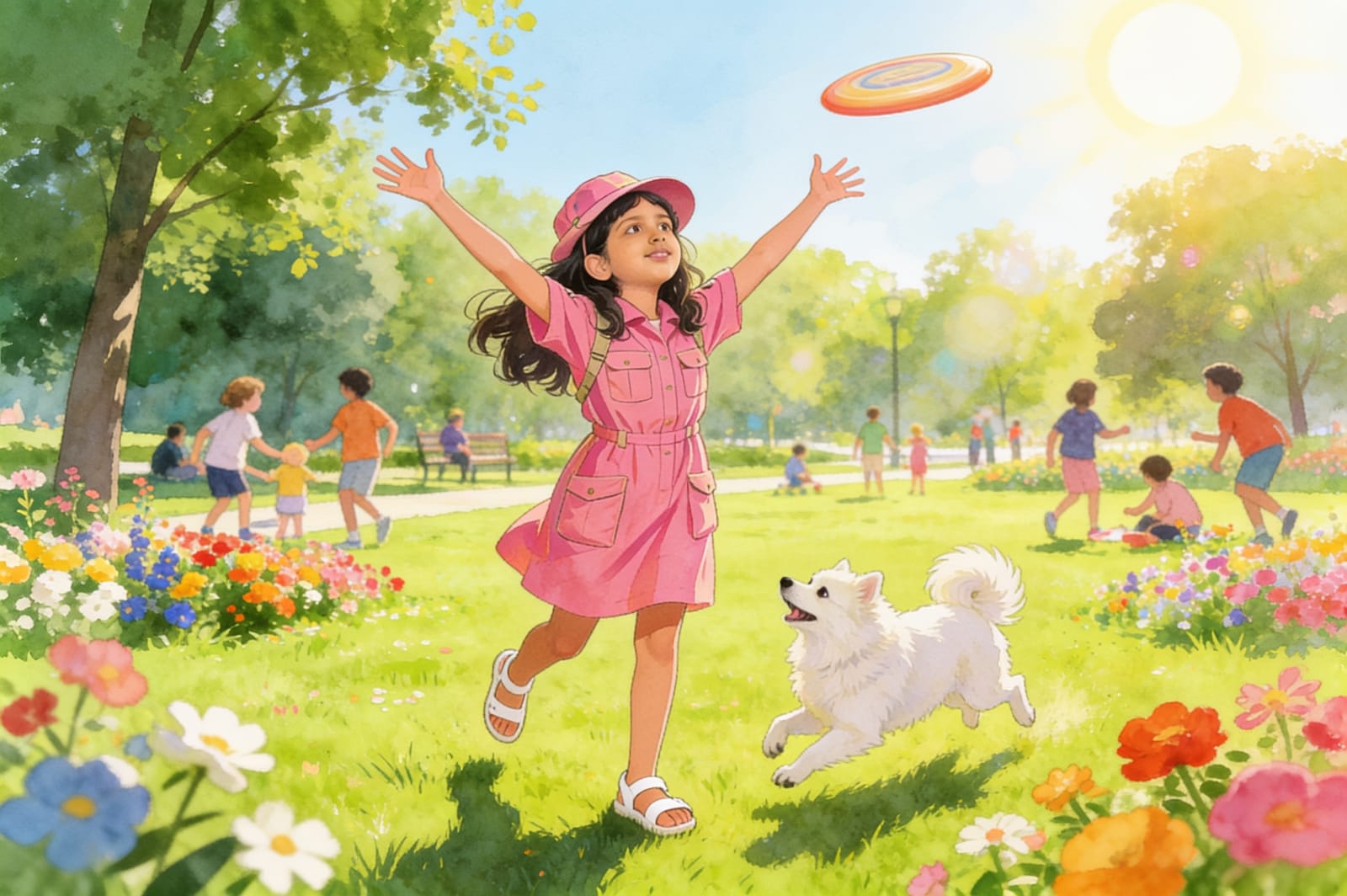 Shreya's Exciting Day Out with Tommy — illustration for page 2