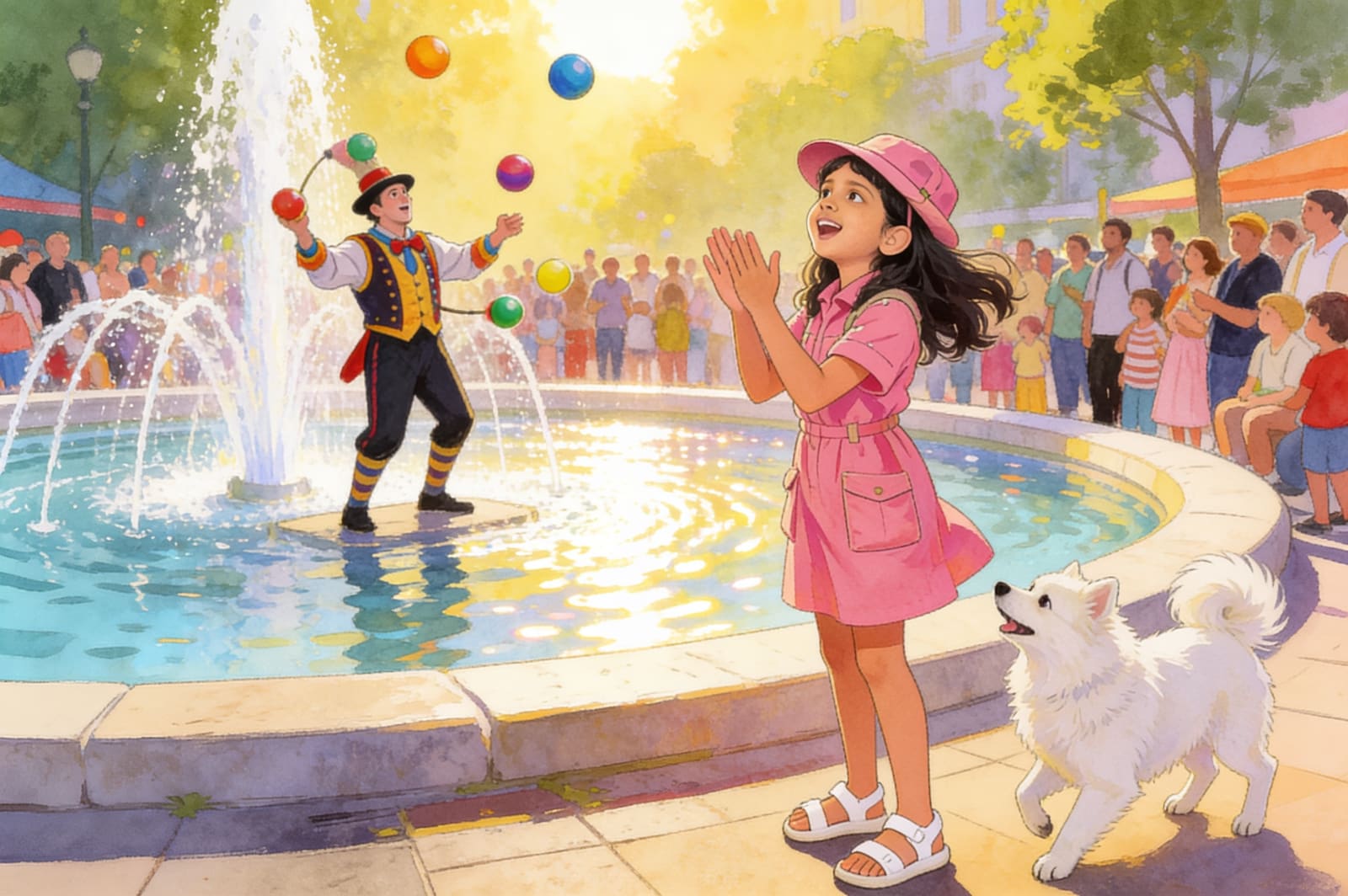 Shreya's Exciting Day Out with Tommy — illustration for page 6