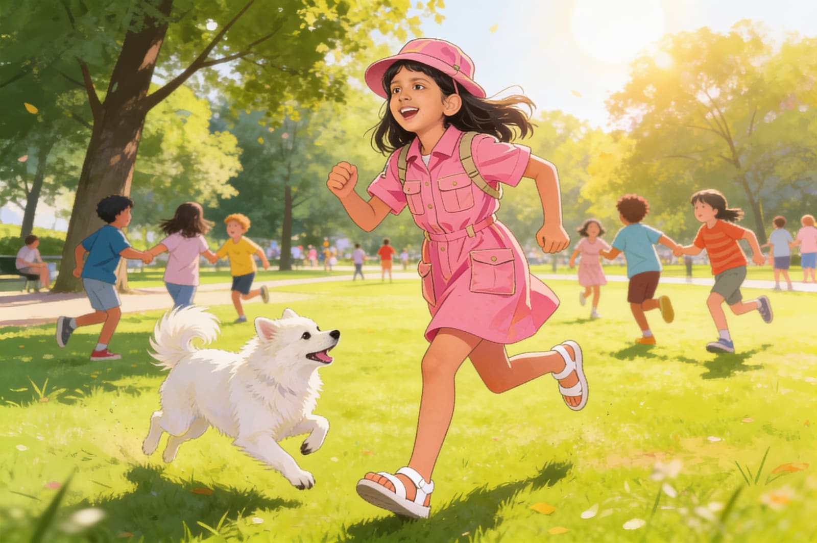 Shreya's Exciting Day Out with Tommy — illustration for page 9