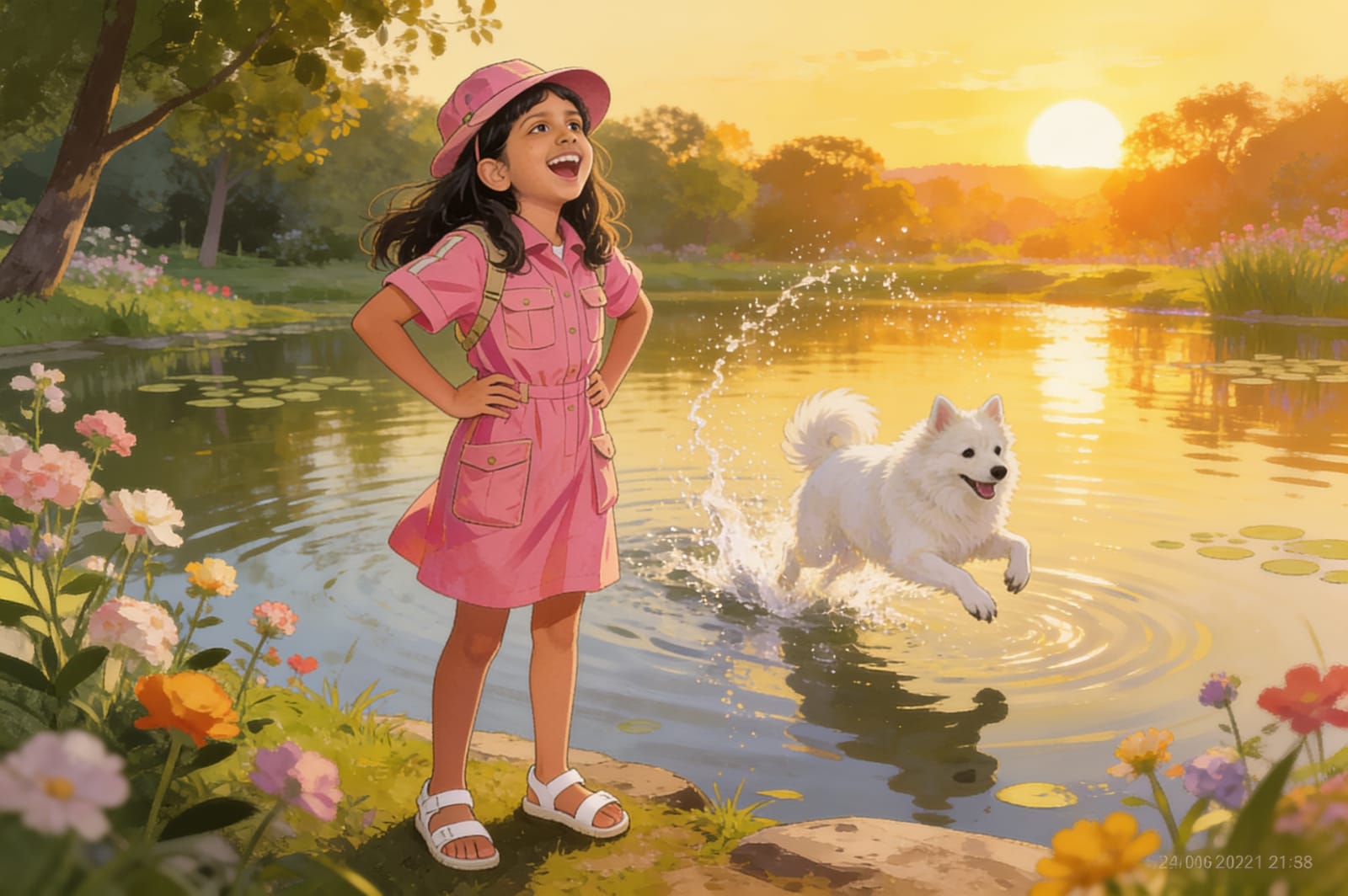 Shreya's Exciting Day Out with Tommy — illustration for page 12