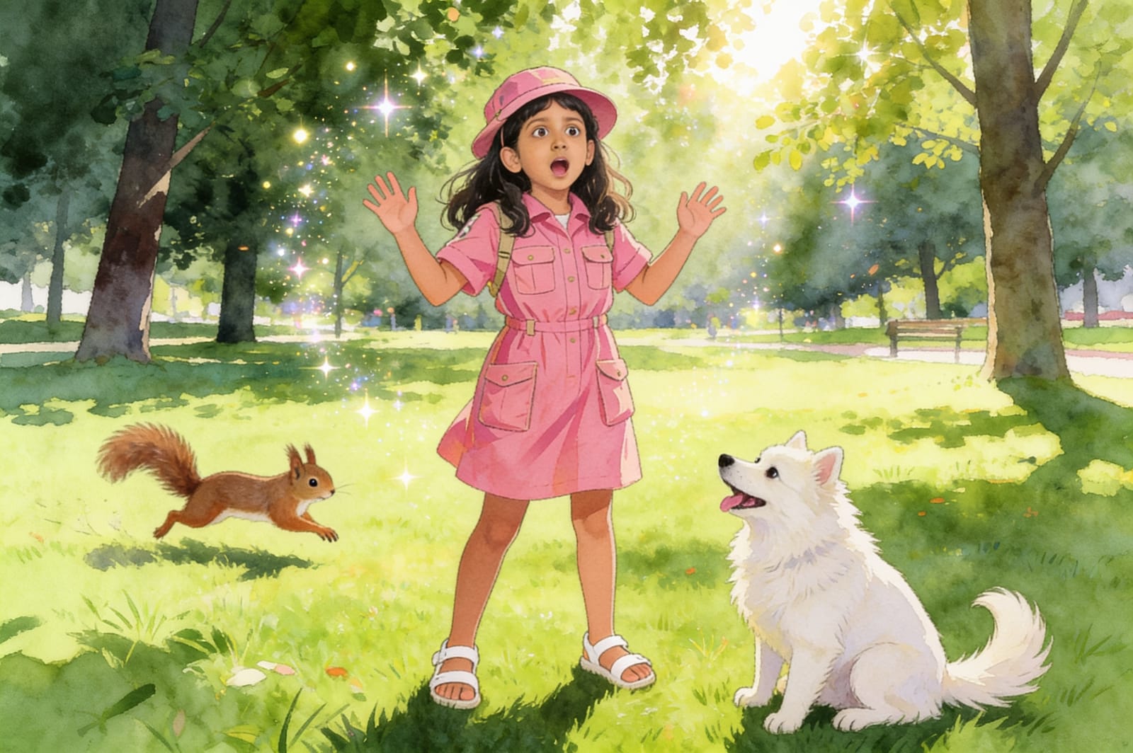 Shreya's Exciting Day Out with Tommy — illustration for page 13