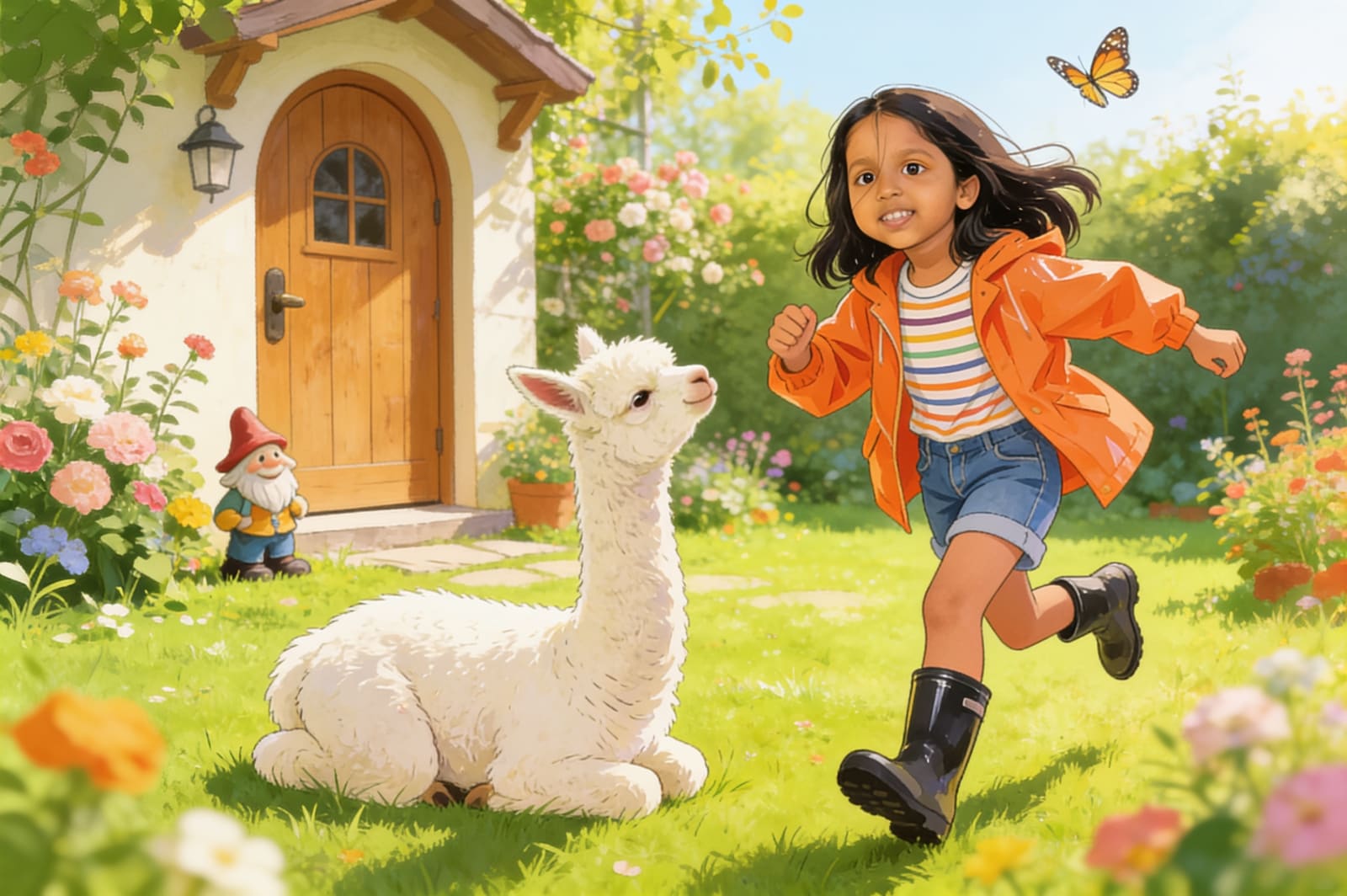Aahana's Adventure with Alpac — illustration for page 2