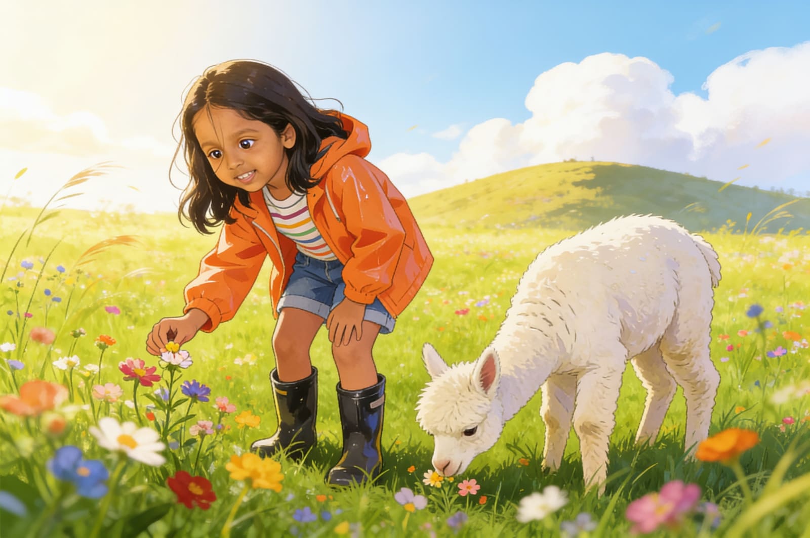 Aahana's Adventure with Alpac — illustration for page 3