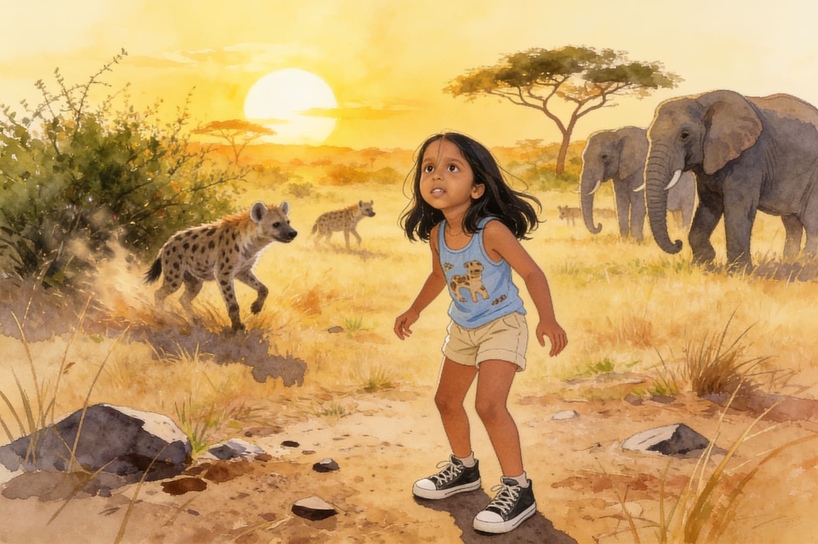 Aahana's Elephant Parade — illustration for page 4