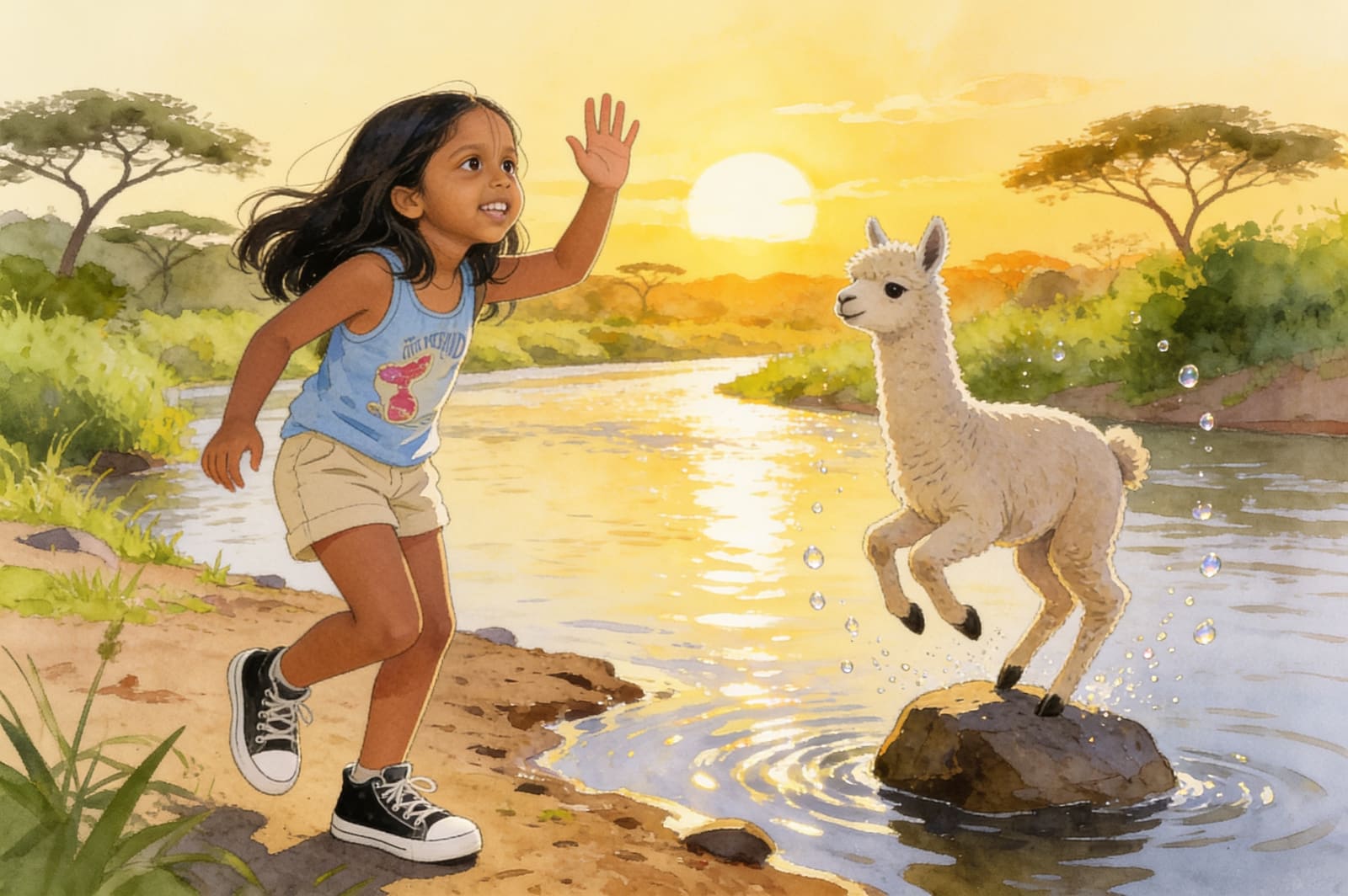 Aahana's Elephant Parade — illustration for page 8