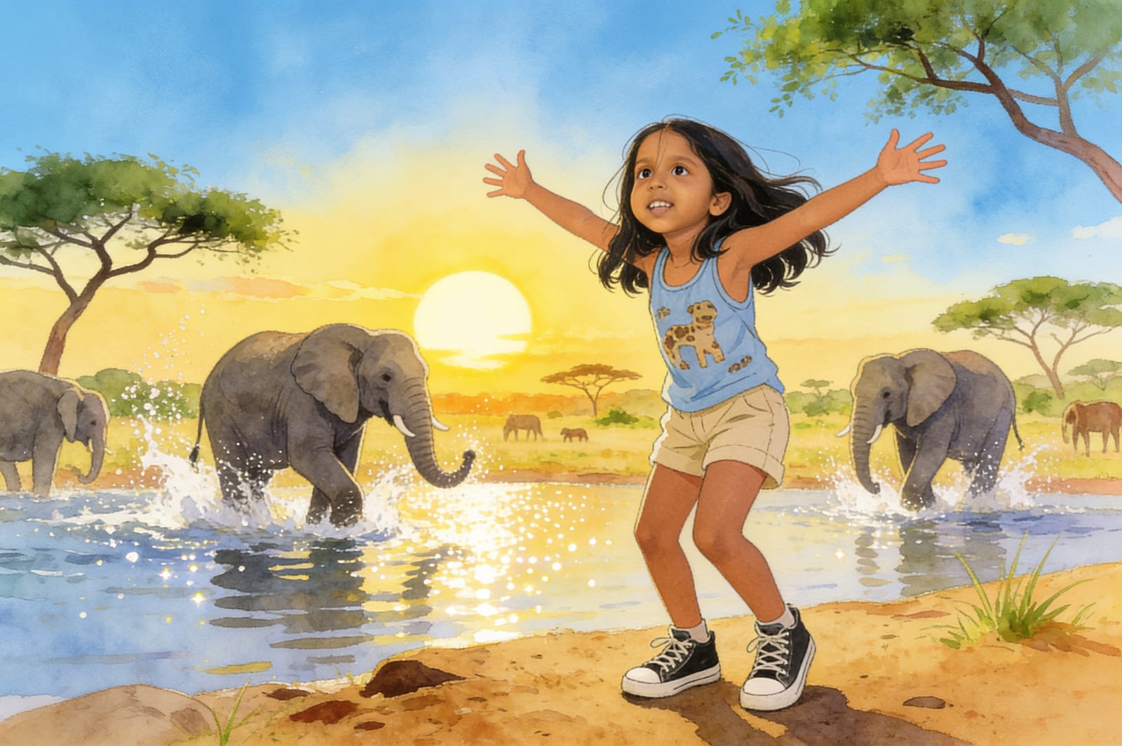 Aahana's Elephant Parade — illustration for page 10